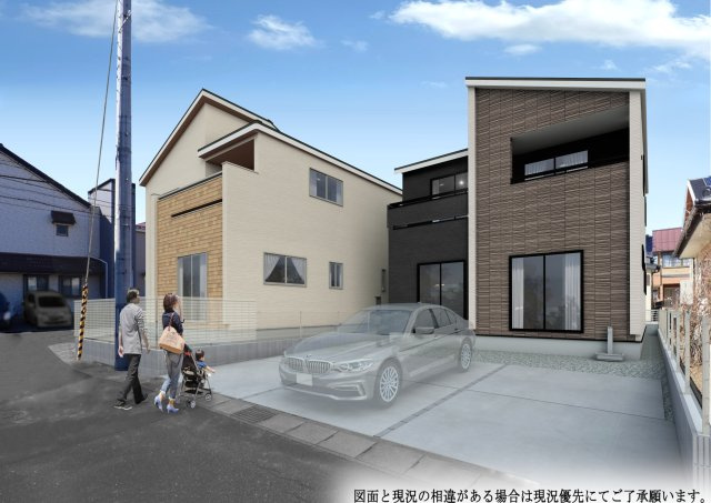 新築戸建・新築建売　郡山市台新一丁目　大成小・第一中の外観