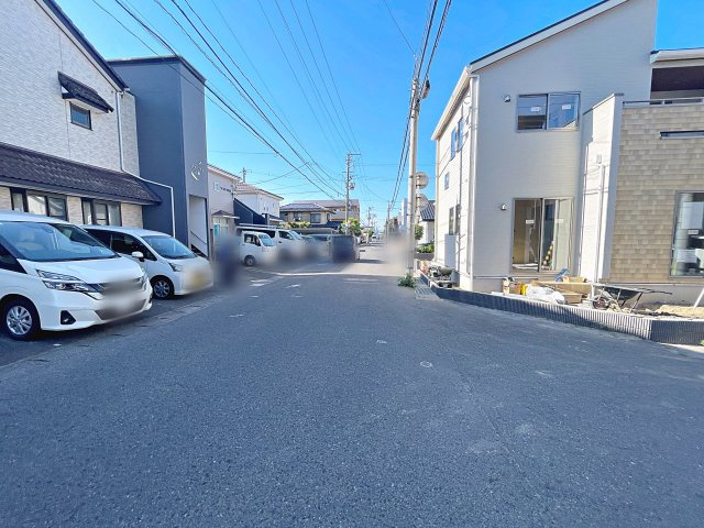 新築戸建・新築建売　郡山市台新一丁目　大成小・第一中の前面道路含む現地写真