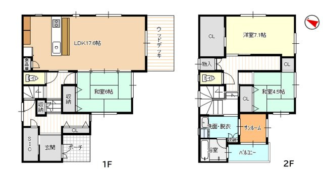 新潟市東区物見山2丁目の間取り