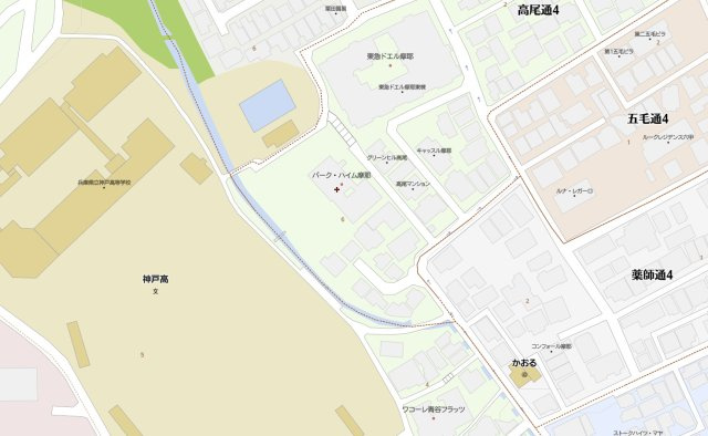 パークハイム摩耶の地図