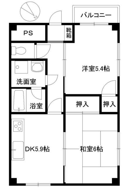 シャンテ本山の間取り