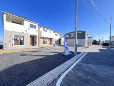 【前面道路含む現地写真】 | CRADLEGARDEN結城市結城第43Ⅱ期　1号棟