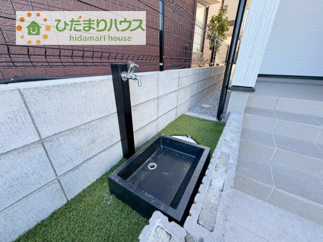 【その他】 | 我孫子市新木野6期　新築戸建　2号棟 | 立水栓が標準装備のおウチです。ペットの足洗いなど洗車なども活躍します。