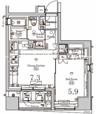 BPRレジデンス神田富山町の間取り