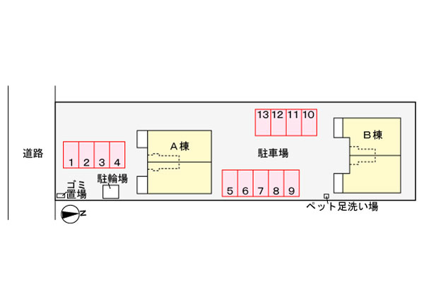 エミリオ・クレストBの区画図