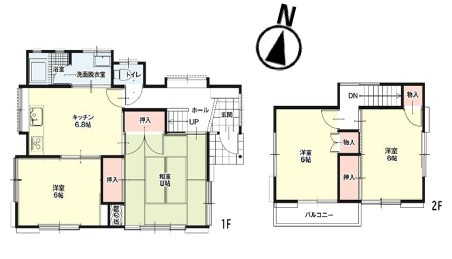 上里町七本木　中古1599の間取り
