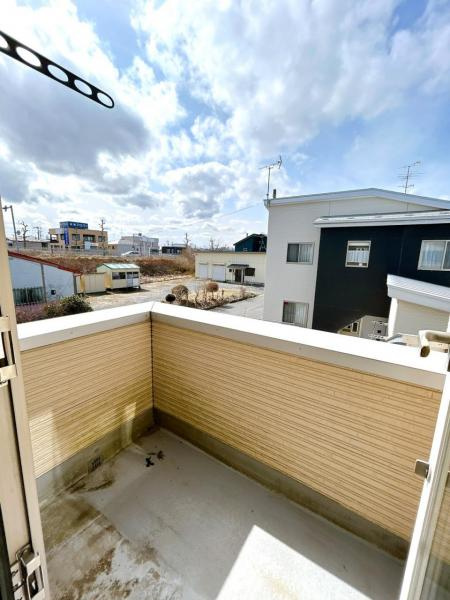八戸市諏訪３丁目のバルコニー|【現況販売】バルコニーの写真です。