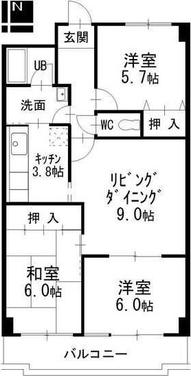 ファミールイレブンの間取り