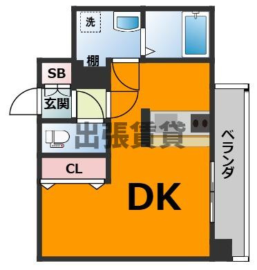 仲介手数料0円SHOKEN Residence 名古屋〈太閤通〉!!の間取り