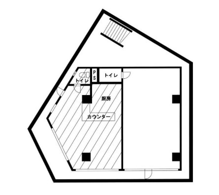 大阪市中央区森ノ宮中央１丁目の事務所の間取り