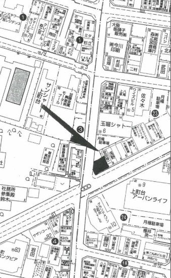 大阪市中央区森ノ宮中央１丁目の事務所の地図