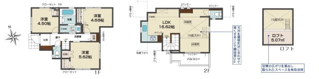 杉並区永福2丁目 京王井の頭線 永福町駅 新築戸建の間取り