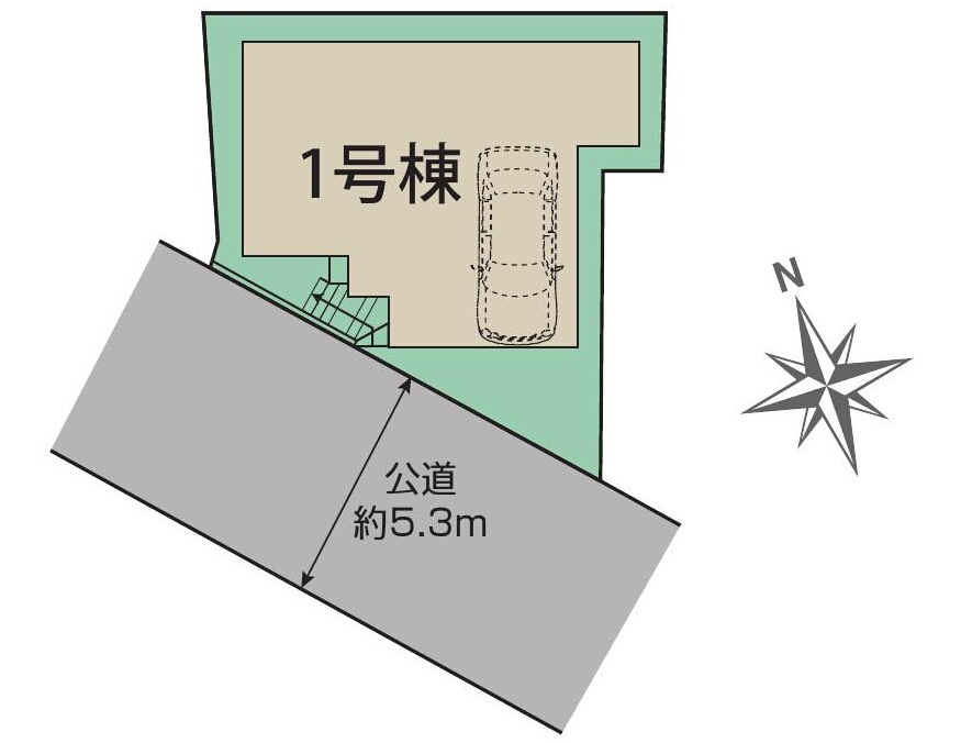 杉並区永福2丁目 京王井の頭線 永福町駅 新築戸建の区画図