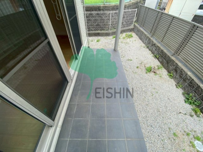 【バルコニー】 | イマジン3 | 専用庭です！お子様とペットと楽しめる空間ですね！