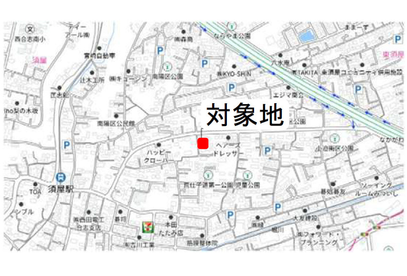 よかタウン／合志市須屋10期／２号棟の地図