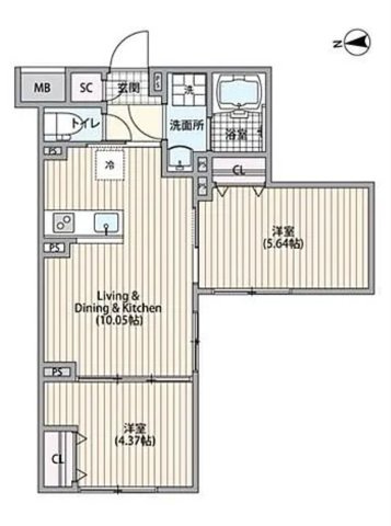 東京都世田谷区　新築1棟売りマンション　【OAK VILLA 三軒茶屋】の間取り