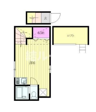 板橋区大原町のアパートの間取り
