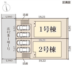 リーブルガーデン 枚方市楠葉美咲の区画図