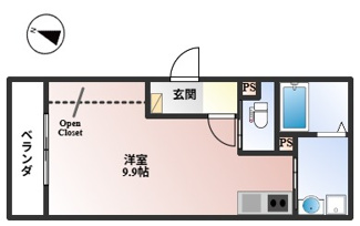 【間取り】 | リブレメゾン本町Ⅰ