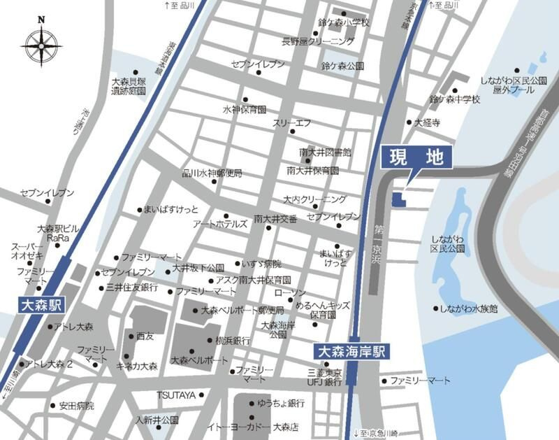 ルフォンブランシェ品川南大井の地図