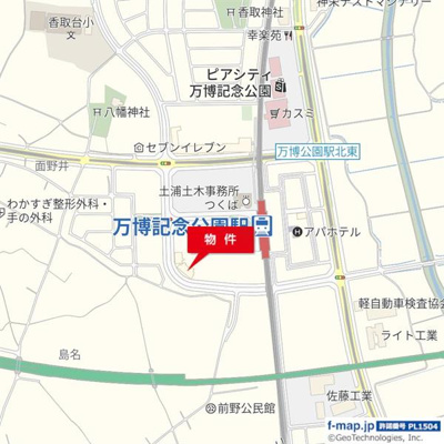 【地図】 | アデニウムつくば万博記念公園テナント
