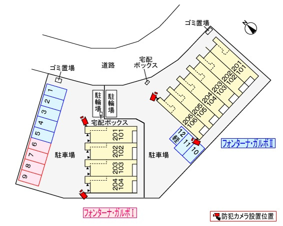 フォンターナ・ガルボⅡの区画図