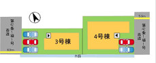 東区三苫2丁目7期　4号棟の区画図