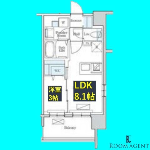 デュオフラッツ栄の間取り