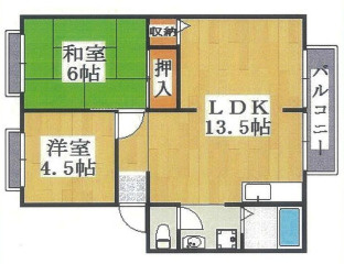 サンビレッジ中村A棟の間取り