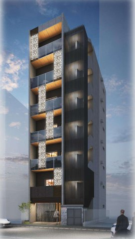 福岡市中央区　新築1棟売りビル　【THE BRGHT by OAK VILLA】の外観