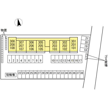 ALFORT・Ⅳの区画図