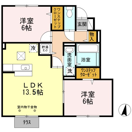 セジュールＭ・青山西の間取り
