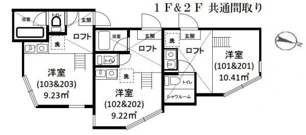 ユナイト按針アラミスの杜の間取り