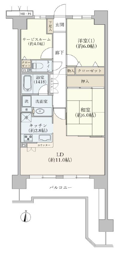 【間取り】の画像