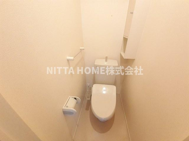 エスペラント・ボヌール　Ｂのトイレ|もちろんウォシュレット付きのトイレです＊
