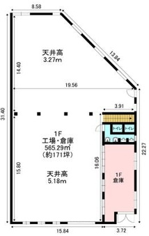 野里３丁目　貸工場・倉庫・事務所の間取り