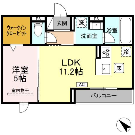 D-avance柱六番町 Ⅰの間取り
