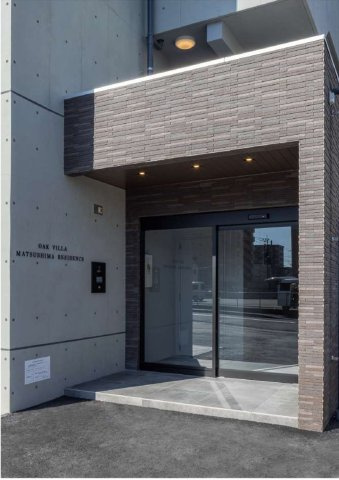福岡市東区　新築1棟収益マンション　【OAK VILLA 松島 レジデンス】の玄関
