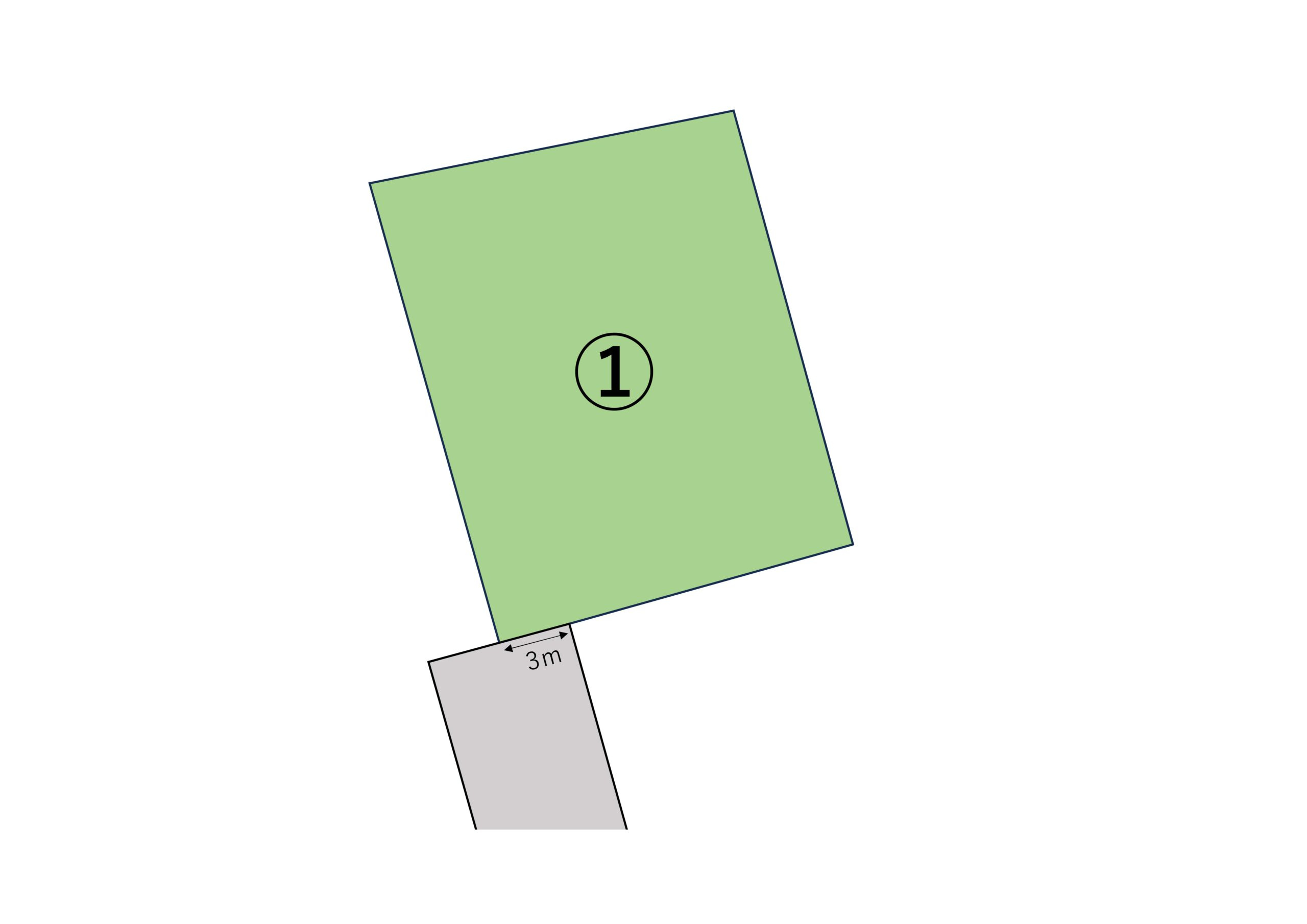 倉敷市玉野長尾　1区画の区画図