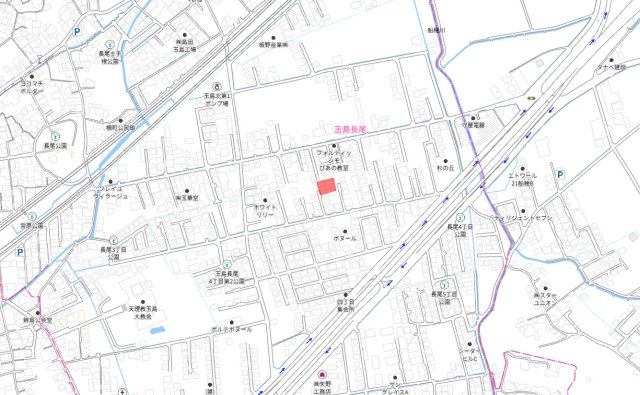 倉敷市玉野長尾　1区画の地図