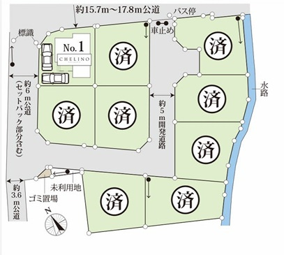 千葉市中央区仁戸名町の区画図