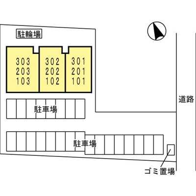 【区画図】 | ソレーユ | ソレーユ101号室　2021/2/27撮影
