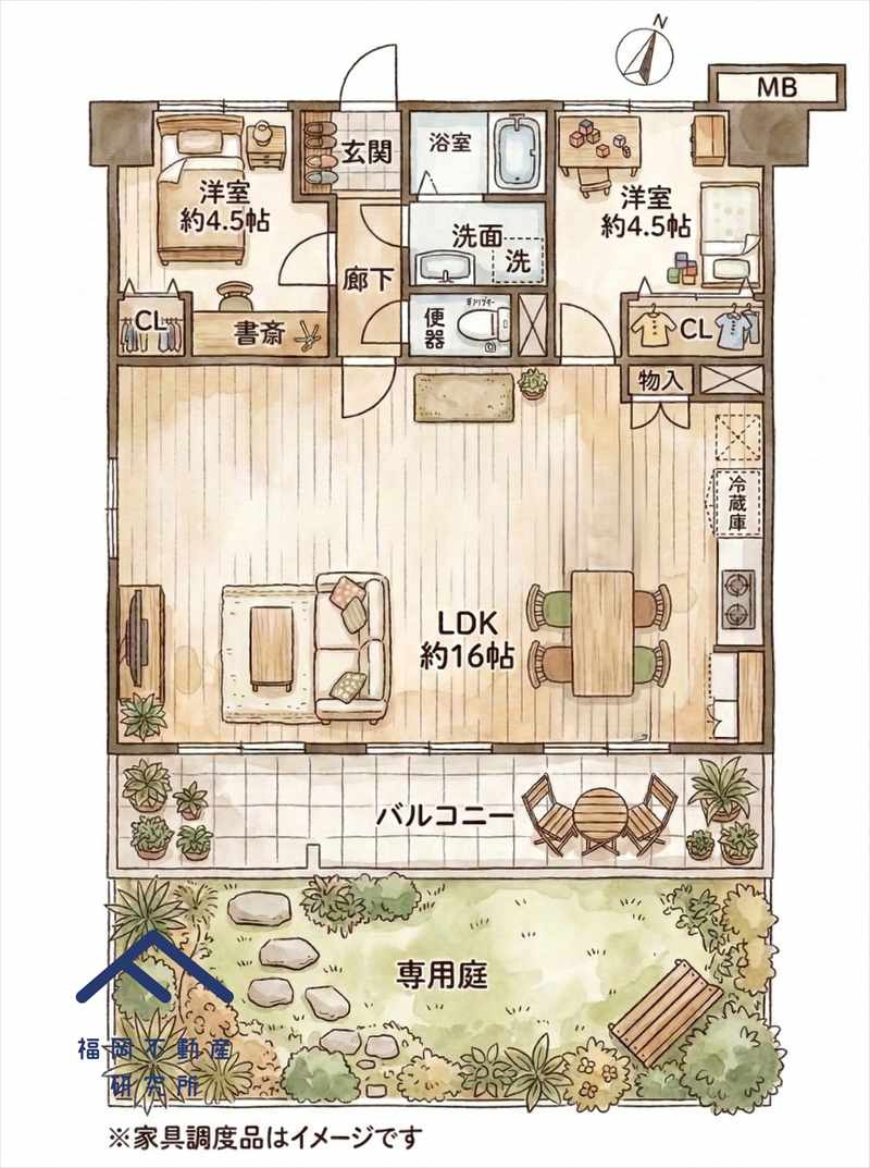三愛シティライフ空港南Ⅱの間取り