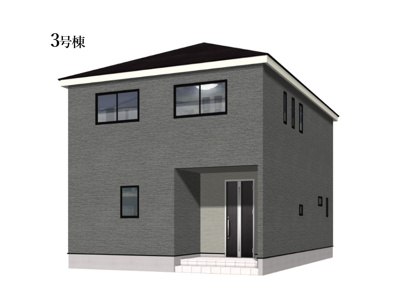 【外観】 | 四日市市小古曽東3丁目《3号棟》 | 外観パース