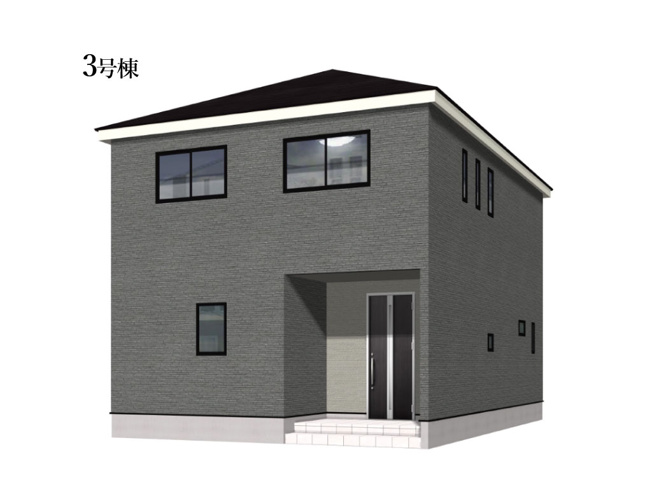 【外観】 | 四日市市小古曽東3丁目《3号棟》 | 外観パース