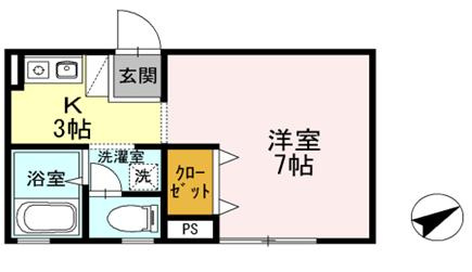 【間取り】 | コーポグリーンヒル