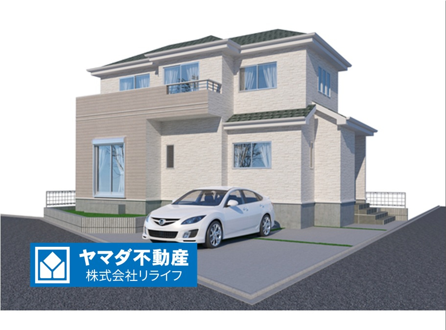 ハートフルタウン　一宮市萩原町戸苅7番　全1区画分譲の外観：施工例|■A号棟
■YAMADA電機の　ヤマダ不動産　株式会社リライフ　一宮店■
いつでもお問合わせ下さい。