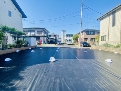 【外観】 | 湘南台駅-藤沢市遠藤-１区画／建築条件無整形地49坪！南側駐車場-53-9 | 南側駐車場につき陽当たりも良好です♪