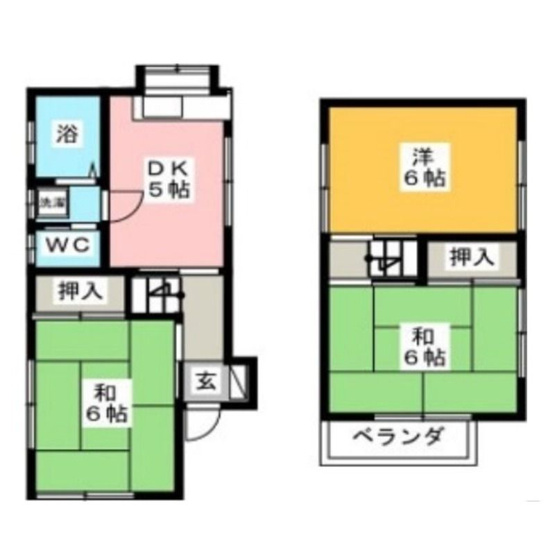 【間取り】 | 栗原中央貸家 