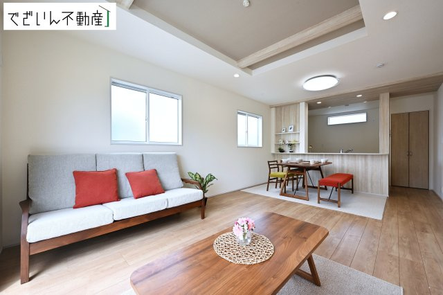 【居間・リビング】 | blooming garden羽生市南羽生1丁目　新築住宅 | 現地(2026年6月撮影)